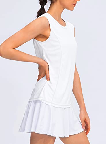 Women's Workout Tank Tops Lightweight Sleeveless Shirts for Women Loose Fit Tops for Athletic Running Tennis Yoga