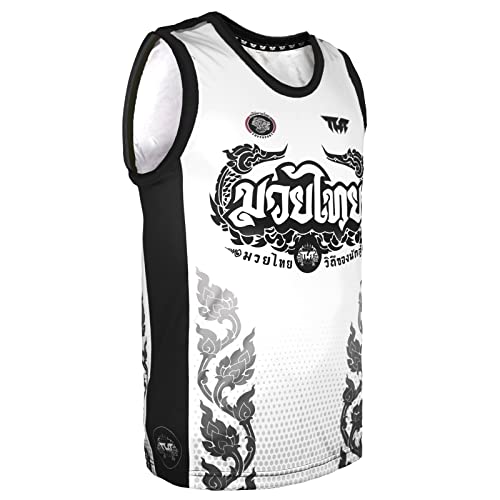 Tank Top Muay Thai Boxing Vest Top Workout Shirt Sleeveless Gym Fitness Training