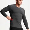 Men's 3 Pack Dry Fit Long Sleeve Compression Shirts Workout Running Shirts