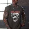 Men Graphic Muscle Tank Top Gym Workout Summer Casual Sleeveless Shirts (S-XXL)