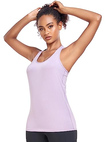 5 Pack Workout Tank Tops for Women, Athletic Racerback Sports Tank Top, Loose Sleeveless Dry Fit Shirts SetA XL