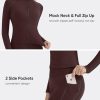 2 Piece Workout Sets for Women Zip Up Jacket Gym Leggings with Pockets Yoga Sets