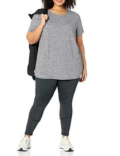 Women's Active Quick Dry Tech Stretch Short-Sleeve Crewneck T-Shirt (Available in Plus Size), Multipacks