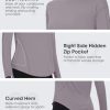 Women's Long Sleeve Running Shirts Workout Tops UPF 50+ Sun Shirt Quick Dry Athletic T-Shirts with Watching Window