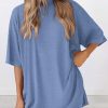 Women's Two Piece Lounge Set 2025 Summer Casual Oversized Shirts Biker Shorts Matching Airport Travel Outfit