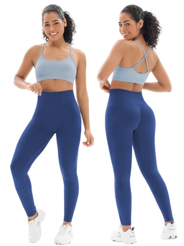 Seamless Workout Sets for Women 2 Piece Adjustable Strappy Sports Bra with High Waisted Butt Lifting Leggings Gym Sets