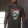Men Graphic Muscle Tank Top Gym Workout Summer Casual Sleeveless Shirts (S-XXL)