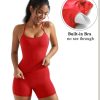2 Piece Workout Sets for Women Padded Sports Bra Tank Booty Gym Shorts with Pockets