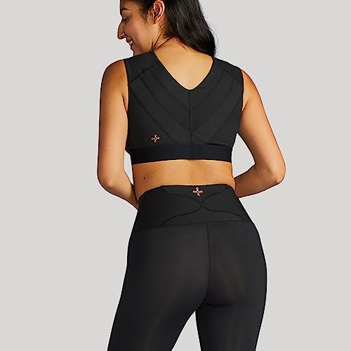 Lower Back Support Compression Capri Leggings for Women, Flattering Fit, Sweat Wicking, Breathable