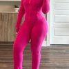 Womens Two Piece Outfits Fall Workout Zip Up Sweatshirt And Jogger Flare Yoga Pants Gym Sweat Suits 2 Piece Set