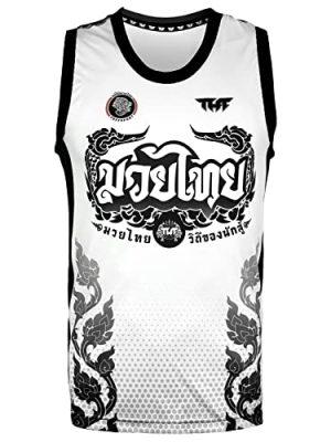 Tank Top Muay Thai Boxing Vest Top Workout Shirt Sleeveless Gym Fitness Training