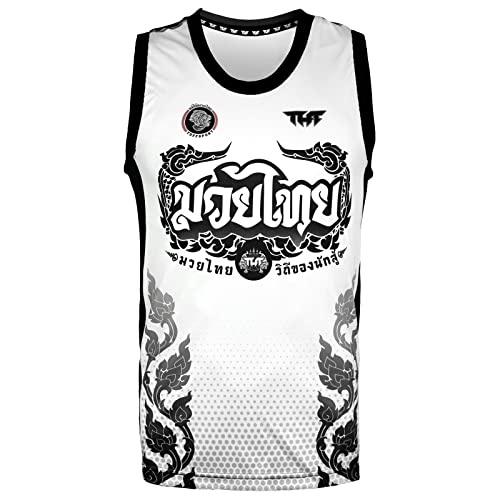 Tank Top Muay Thai Boxing Vest Top Workout Shirt Sleeveless Gym Fitness Training