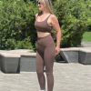 Workout Sets for Women High Waisted Leggings with Cross Back Sports Bra 2 Piece Gym Outfits Yoga Gym Clothes