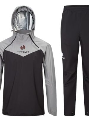 HOTSUIT High Tech Men’s Sauna Suit Sweat Jacket for Fitness Temperature Sensitive Logo Machine Washable