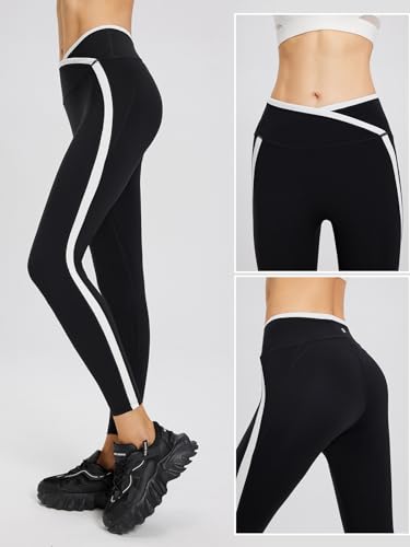 High Waist Leggings for Women Tummy Control Workout Soft Yoga Pants with Pockets