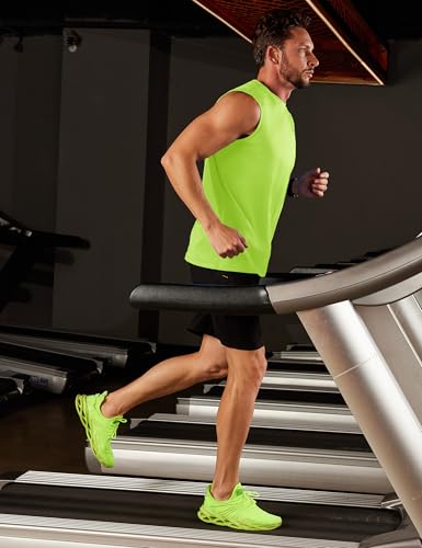 Men's Tank Top Cotton Muscle Workout Gym Shirts Moisture Wicking Lightweight Summer Casual Sleeveless Shirts