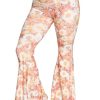 Crop Bell Bottom Pant for Women High-Waist Stretchy Flare Bell Bottoms Premium Athletic Pants Retro 70s