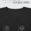 Womens Butterluxe Double Lined Short Sleeve Crop Tops Crew Neck Casual Workout T-Shirt Cute Basic Tee