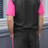 Men's 80s 90s Outfit Vintage Windbreaker Jacket Track Suit Disco Outfits Workout Set