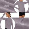 Women's Long Sleeve Running Shirts Workout Tops UPF 50+ Sun Shirt Quick Dry Athletic T-Shirts with Watching Window