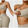 2 Packs Workout Set for Women,Seamless Yoga Outfits Butt Lifting Shorts pants,Sports Bra Gym Short trousers