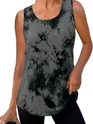 Workout Tops for Women Summer Athletic Tank Tops Sleeveless Shirts Beach Lightweight Gym Clothes