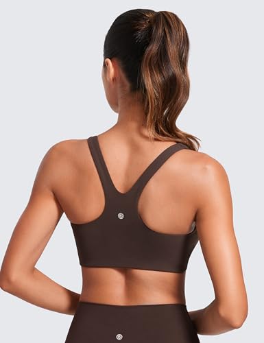 Butterlift Double Lined Square Neck Sports Bras for Women - Wireless V-Shaped Racerback Workout Yoga Top Non Padded