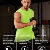 Men's Tank Top Cotton Muscle Workout Gym Shirts Moisture Wicking Lightweight Summer Casual Sleeveless Shirts