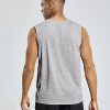 Men’s Sleeveless Tank Top Dry Fit Workout Muscle Tee Shirt for Running Athletic Gym Sports Training, Moisture Wicking