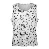 Dalmatian Skin Men's Tank Tops Print Sleeveless Shirts Workout Gym Muscle T Shirts Tee Tops