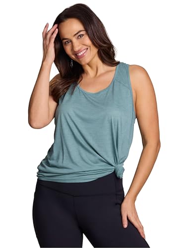 Active Women's Plus Size Sleeveless Relaxed Fashion Workout Yoga Tank Top
