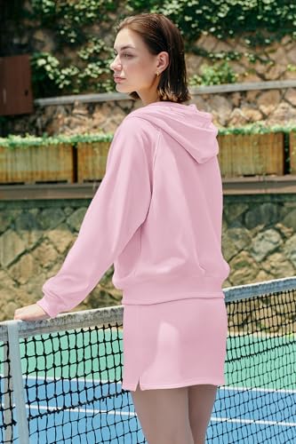 Womens 2 Piece Workout Sets Lounge Matching Sets Zip Up Hoodie and Skirt Gym Clothes Yoga Outfits