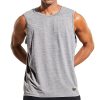 Men’s Sleeveless Tank Top Dry Fit Workout Muscle Tee Shirt for Running Athletic Gym Sports Training, Moisture Wicking