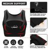 Push up Sports Bra for Women Sexy Hollow Crop Tops with Removable Cups Workout Fitness Yoga Bra Medium Support