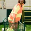 Women Striped Workout Set Two Piece Outfit Tracksuit Oversized Lounge Set Top and Shorts Sets with Pockets
