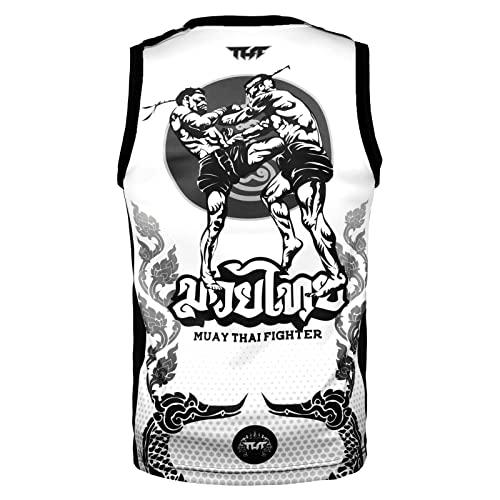Tank Top Muay Thai Boxing Vest Top Workout Shirt Sleeveless Gym Fitness Training