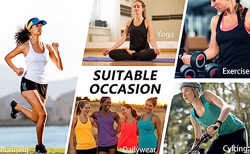5 Pack Workout Tank Tops for Women, Athletic Racerback Sports Tank Top, Loose Sleeveless Dry Fit Shirts SetA XL