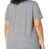 Women's Active Quick Dry Tech Stretch Short-Sleeve Crewneck T-Shirt (Available in Plus Size), Multipacks