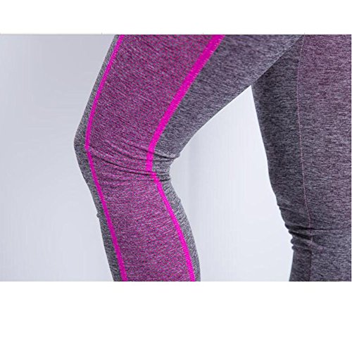 Women's Yoga Leggings Exercise Workout Pants Sports Running & Everyday Wear(S-XL) (Large, Pink)