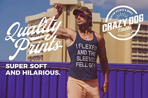 Mens Funny Fitness Tank FIT Fuck Im Tired Sarcastic Graphic Tanktop for Men