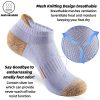 Womens Ankle Socks 6 Pairs Cushioned Running Athletic No Show Socks With Tab