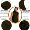 Men's Workout Hooded Tank Tops Sleeveless Gym Training Hoodies Bodybuilding Muscle Cut Off T Shirt