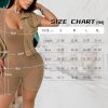 Women's Workout Jumpsuits Two Piece Ribbed Square Neck Yoga Romper Short Sexy Bodycon Bodysuits Summer Outfits