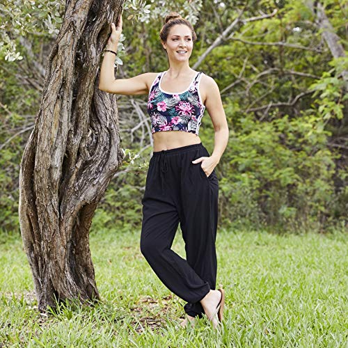 Miami Jogger Harem Pants – Unisex Cotton Joggers with Pockets – Tapered, Casual for Yoga, Gym & Lounge Wear